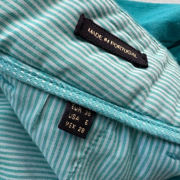 Massimo Dutti Women’s Size 6 Capri Pants Summer Cotton Blend Capri - Fast Ship - Picture 6 of 6